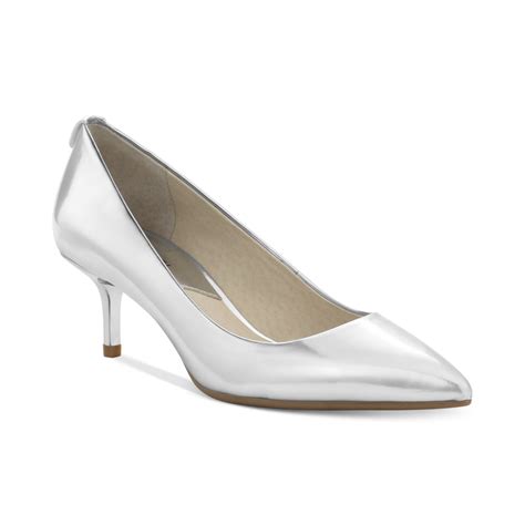 platform stilettos michael kors|Michael Kors silver kitten heels.